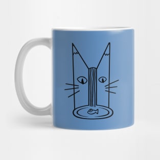 Cat fish mountain Mug